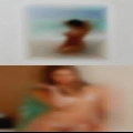 Woman sports vagina slips