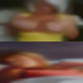 Topless women overalls nude
