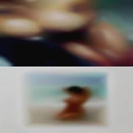 Silhouetted nude woman gap