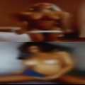 Woman ads Santa