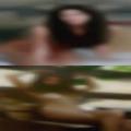 Naked woman jacks man